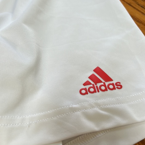 Adidas Golf polo shirt.  Size 2XL. Gray and white stripe. - Picture 6 of 9